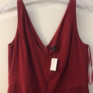 NWT Cranberry red maxi semi-formal dress